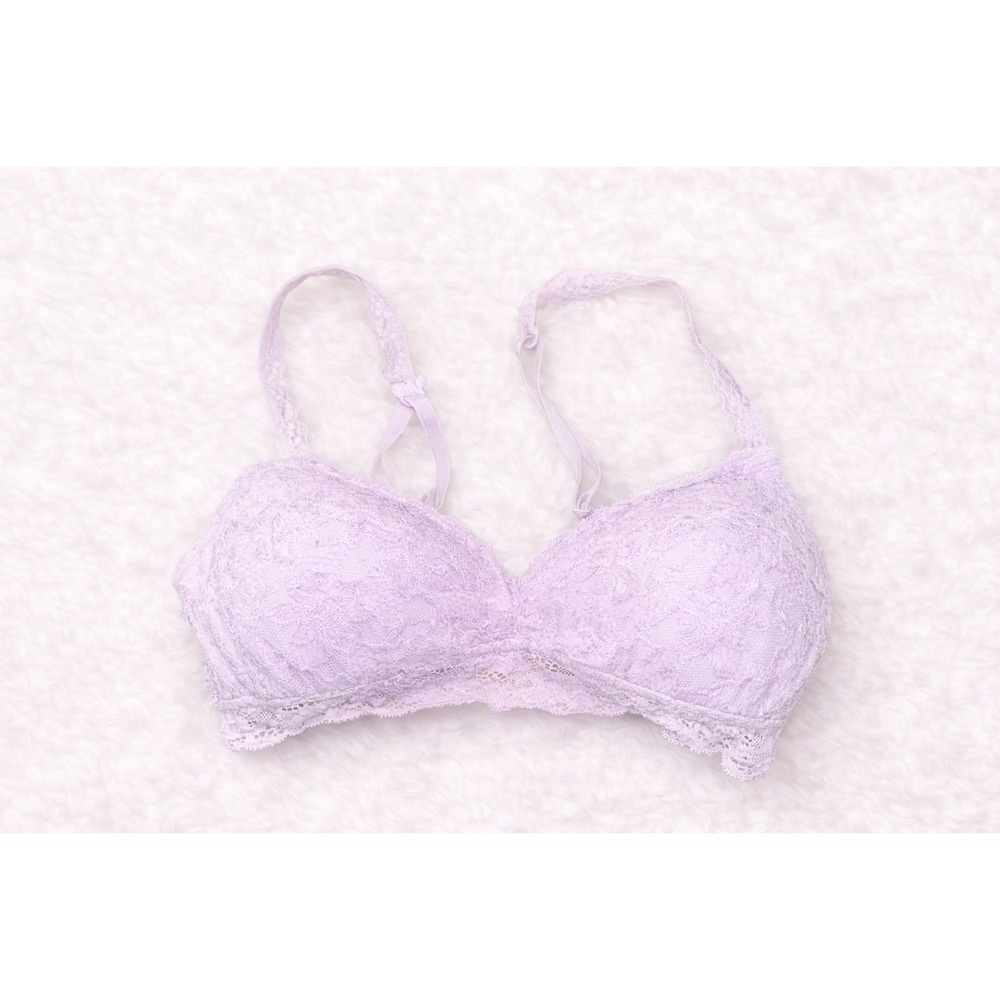 Aerie Lavender Lace Bralette Size Small Soft Girl Coquette Feminine Lingerie - Picture 1 of 2
